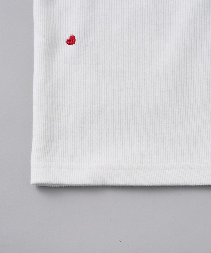 mini heart tee (white) *JP