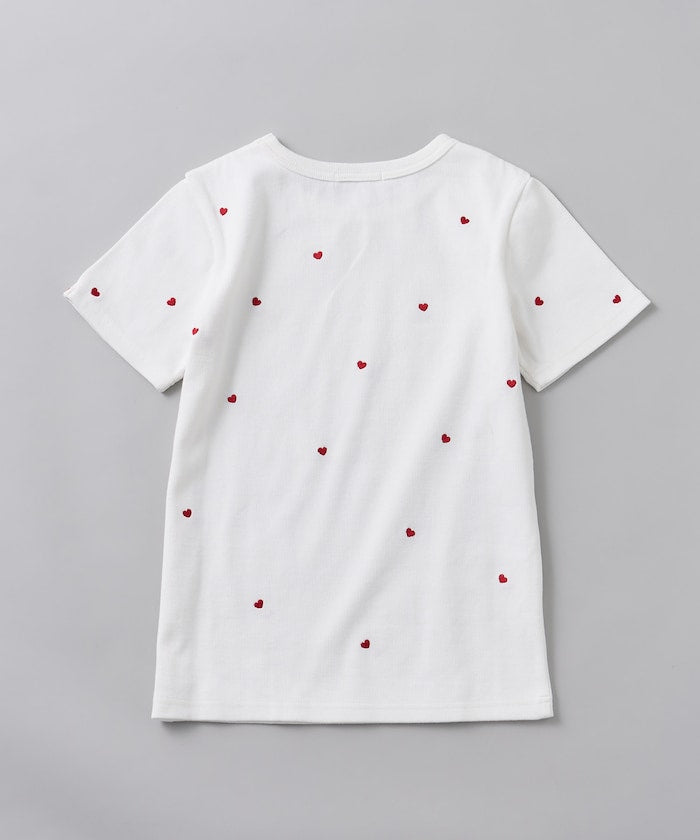 mini heart tee (white) *JP