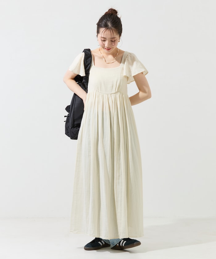 gauze frill ops (white) *JP