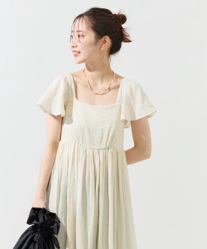 gauze frill ops (white) *JP