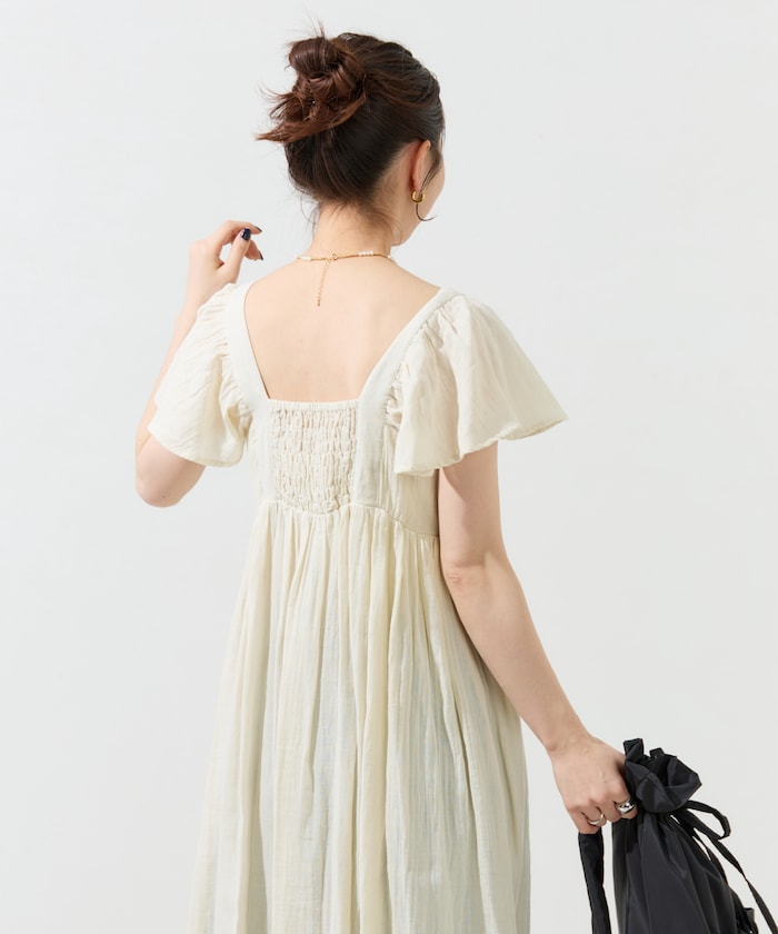 gauze frill ops (white) *JP