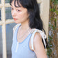 milled ribbon tank top (sax blue) *JP