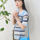 sheer border shirt (blue) *JP