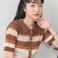 sheer border shirt (camel) *JP