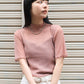 sheer glitter top (pink) *JP