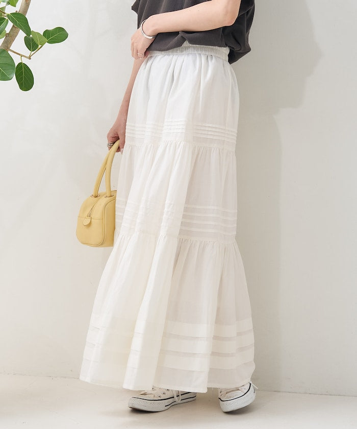 indian pin skirt (white) *JP