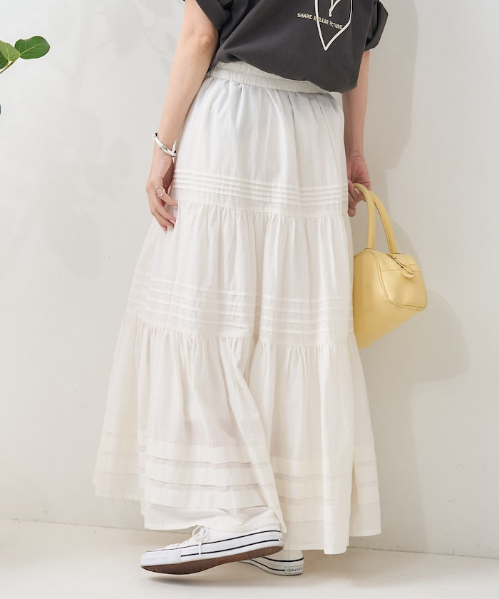 indian pin skirt (white) *JP