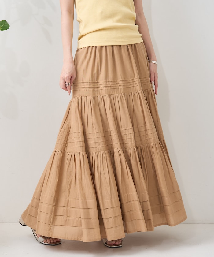 indian pin skirt (camel) *JP