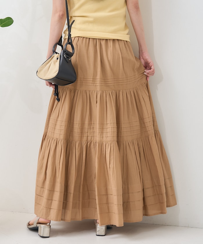 indian pin skirt (camel) *JP