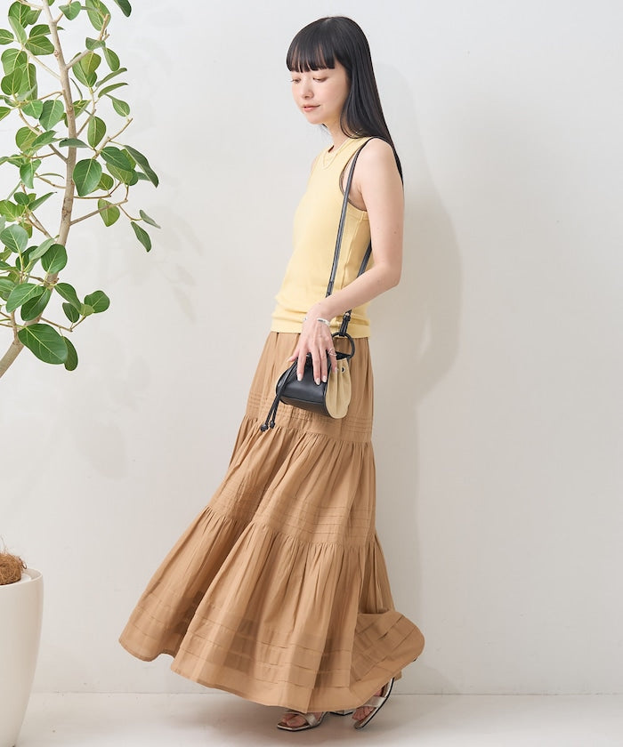 indian pin skirt (camel) *JP