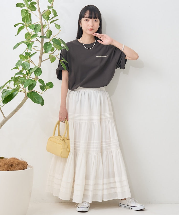 indian pin skirt (white) *JP