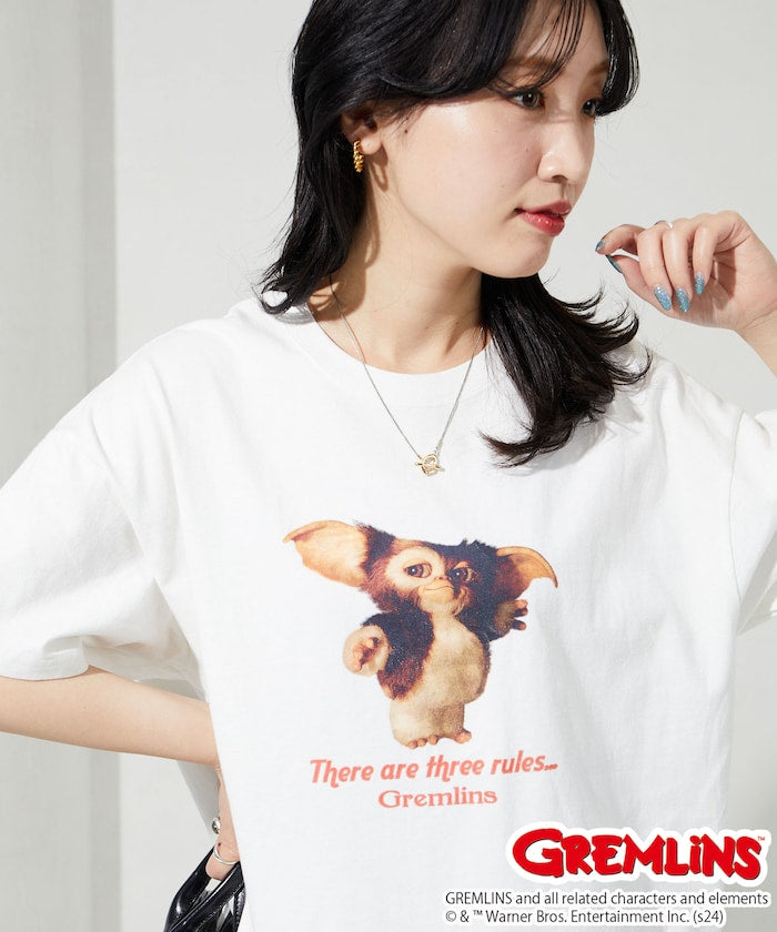 [Limited] gremlins print tee (white) *JP