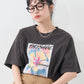 flower painting tee (charcoal) *JP