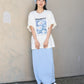 flower painting tee (white) *JP