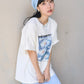 flower painting tee (white) *JP