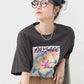 flower painting tee (charcoal) *JP