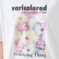 flower painting tee (light grey) *JP