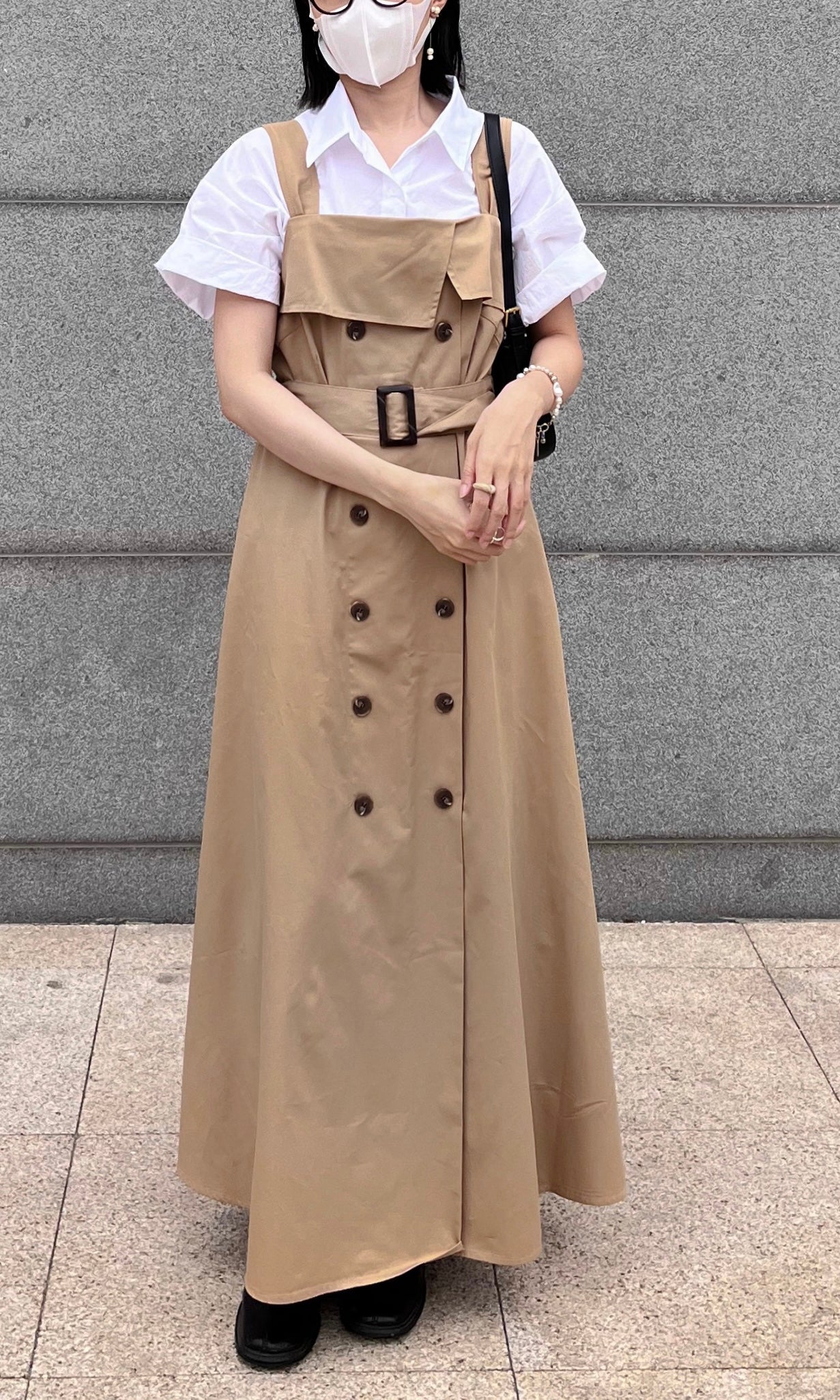 trench midi dress