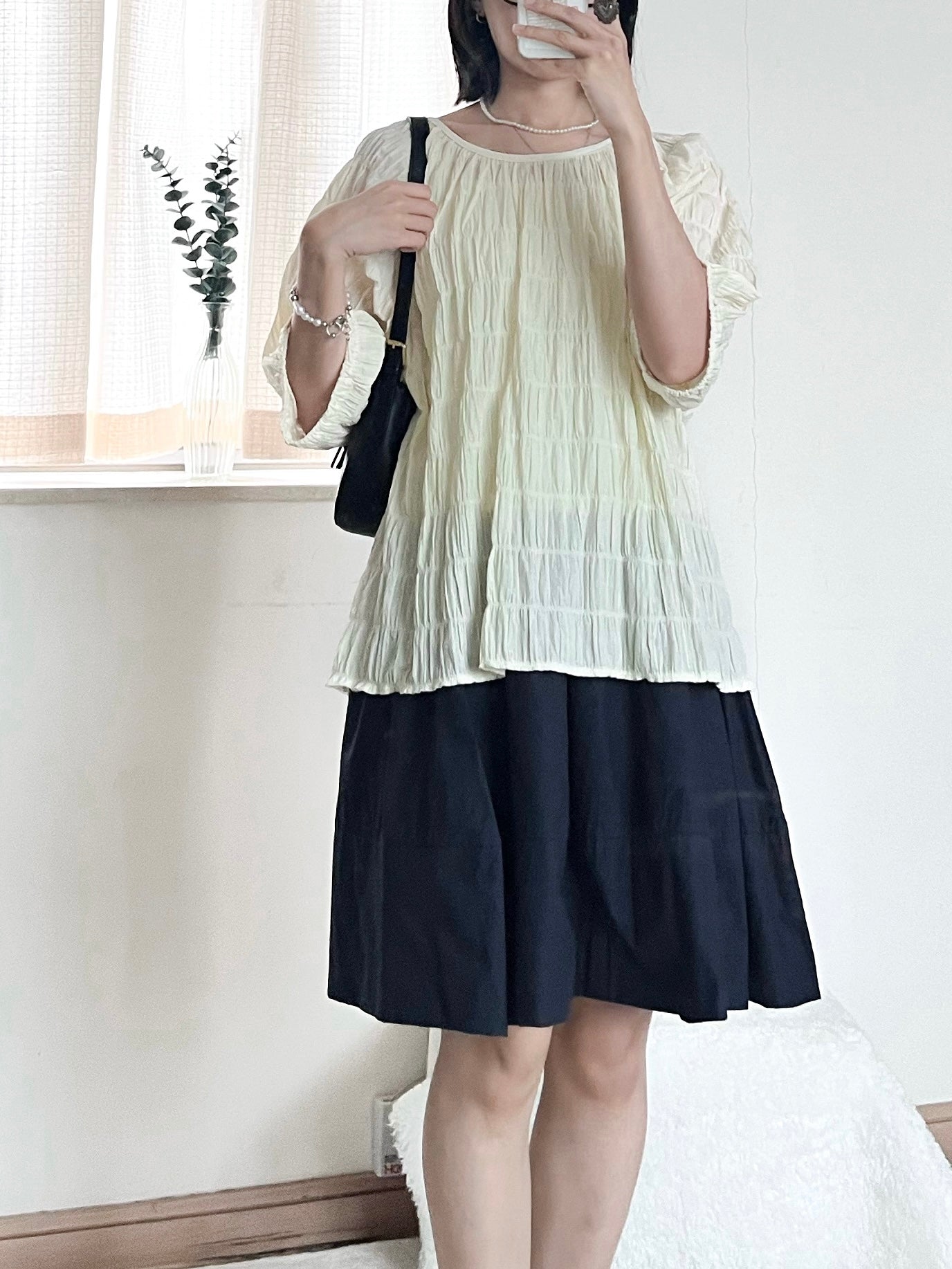 cutie skirt (dark navy)