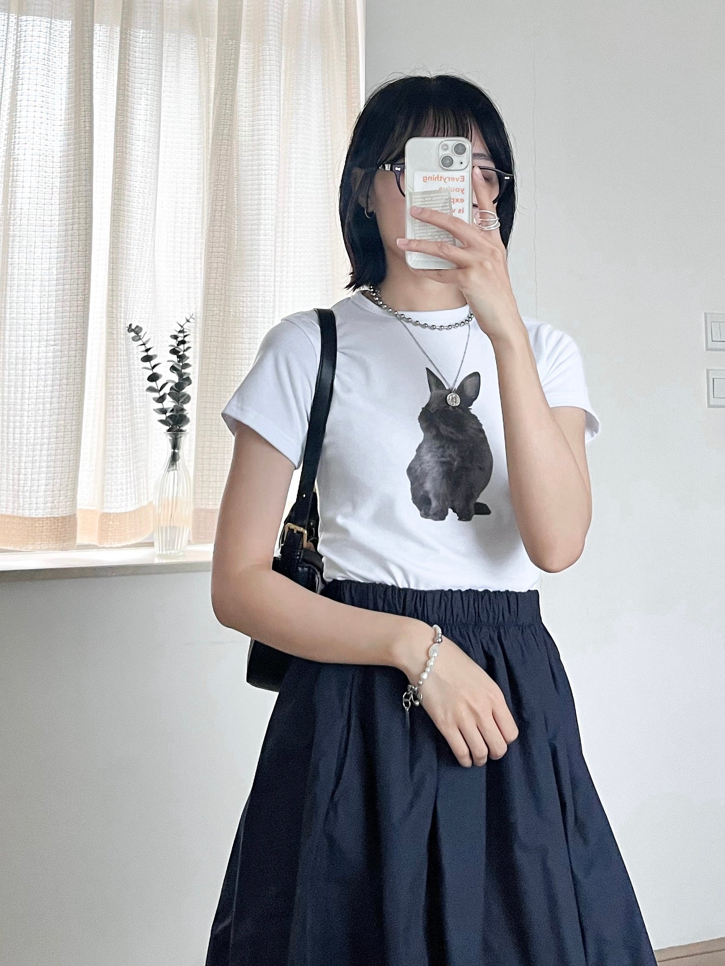 cutie skirt (dark navy)