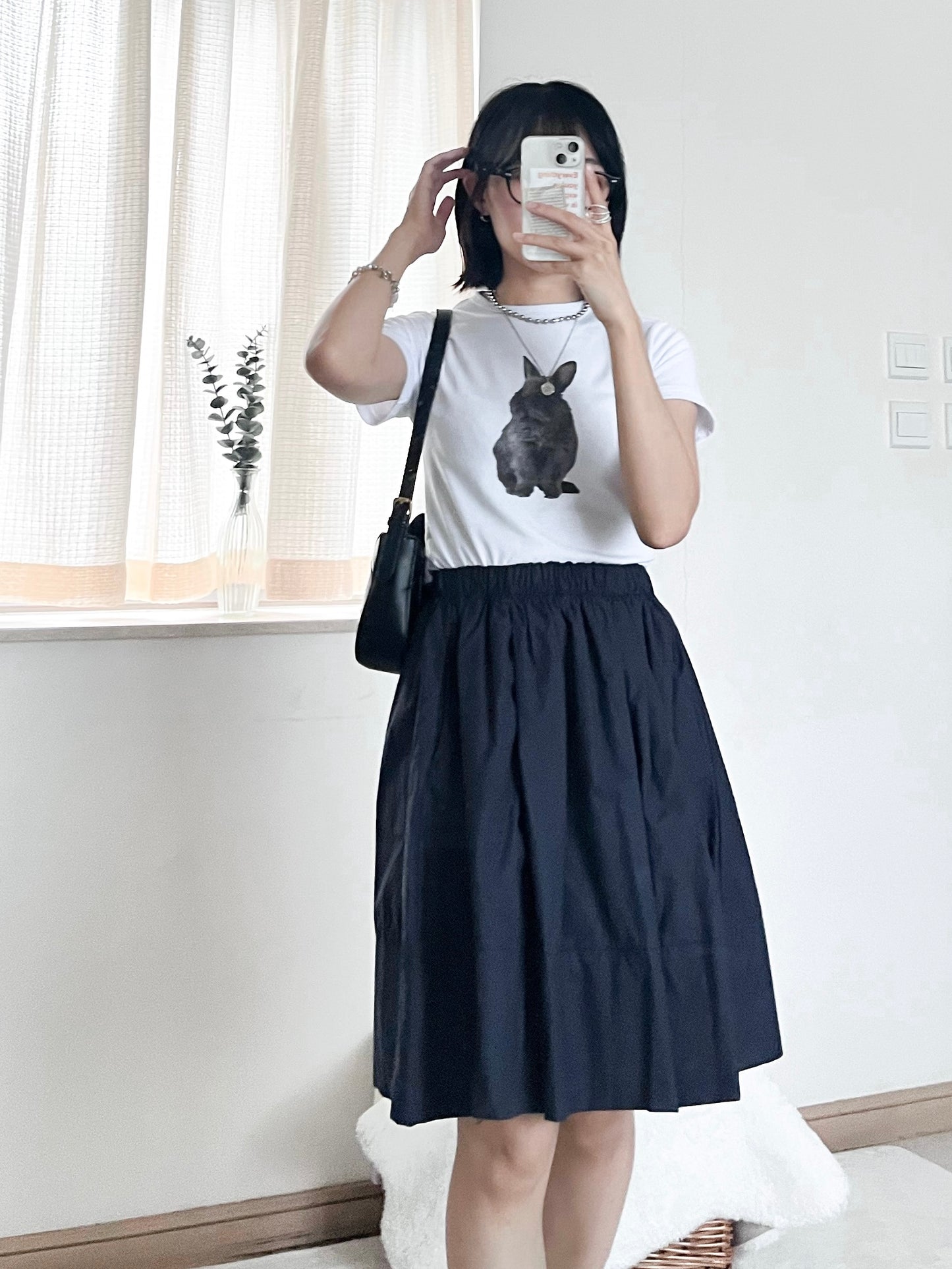 cutie skirt (dark navy)