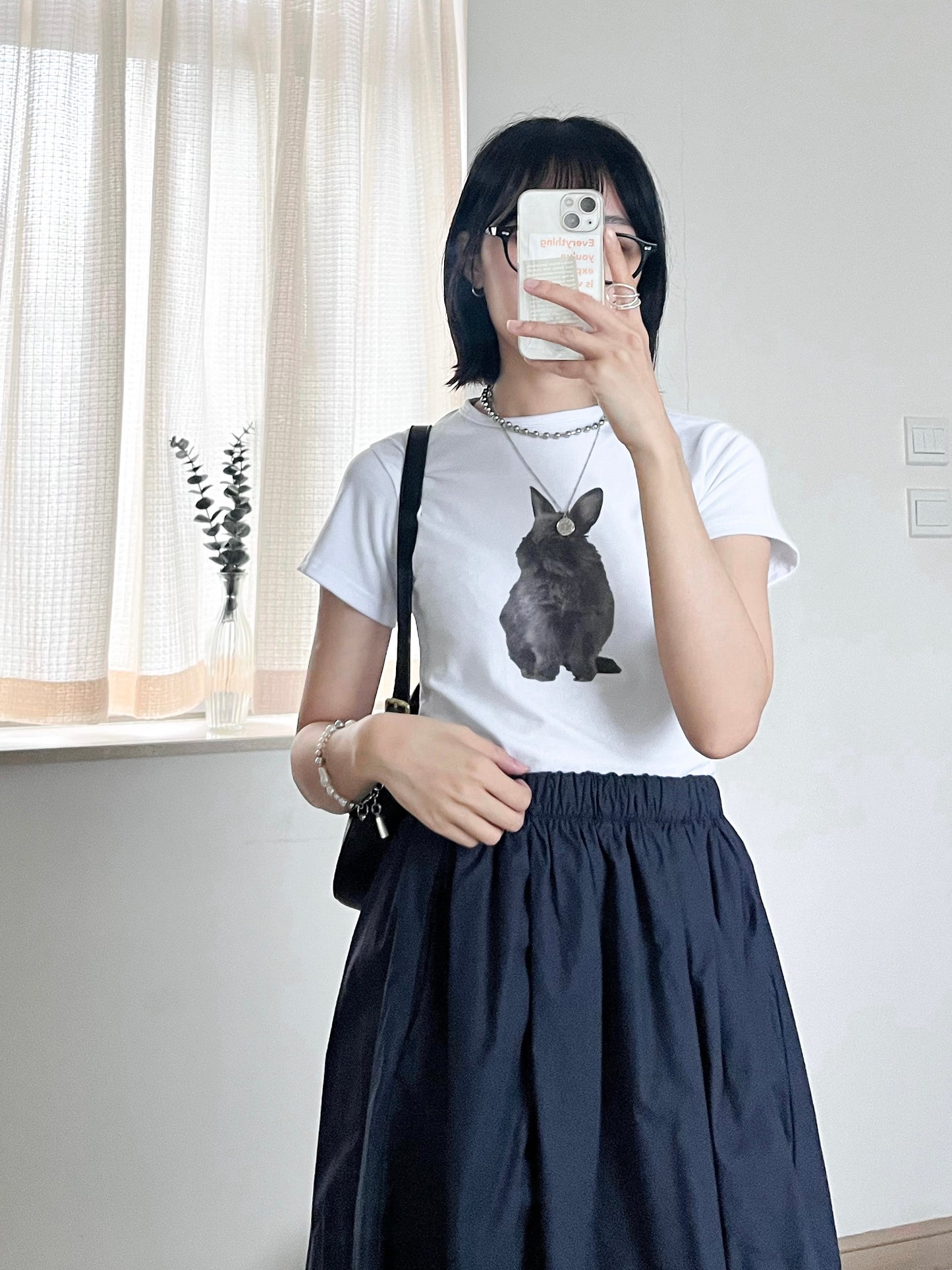 cutie skirt (dark navy)