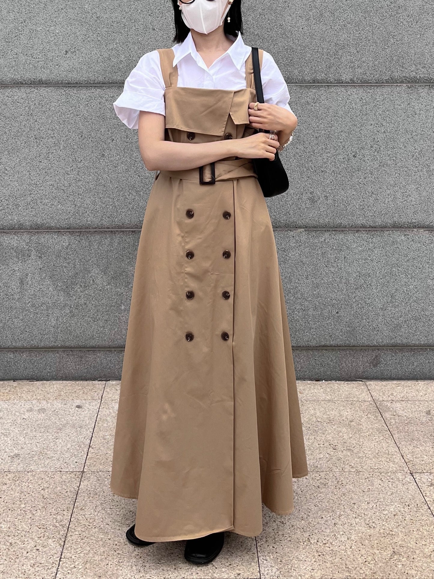 trench midi dress