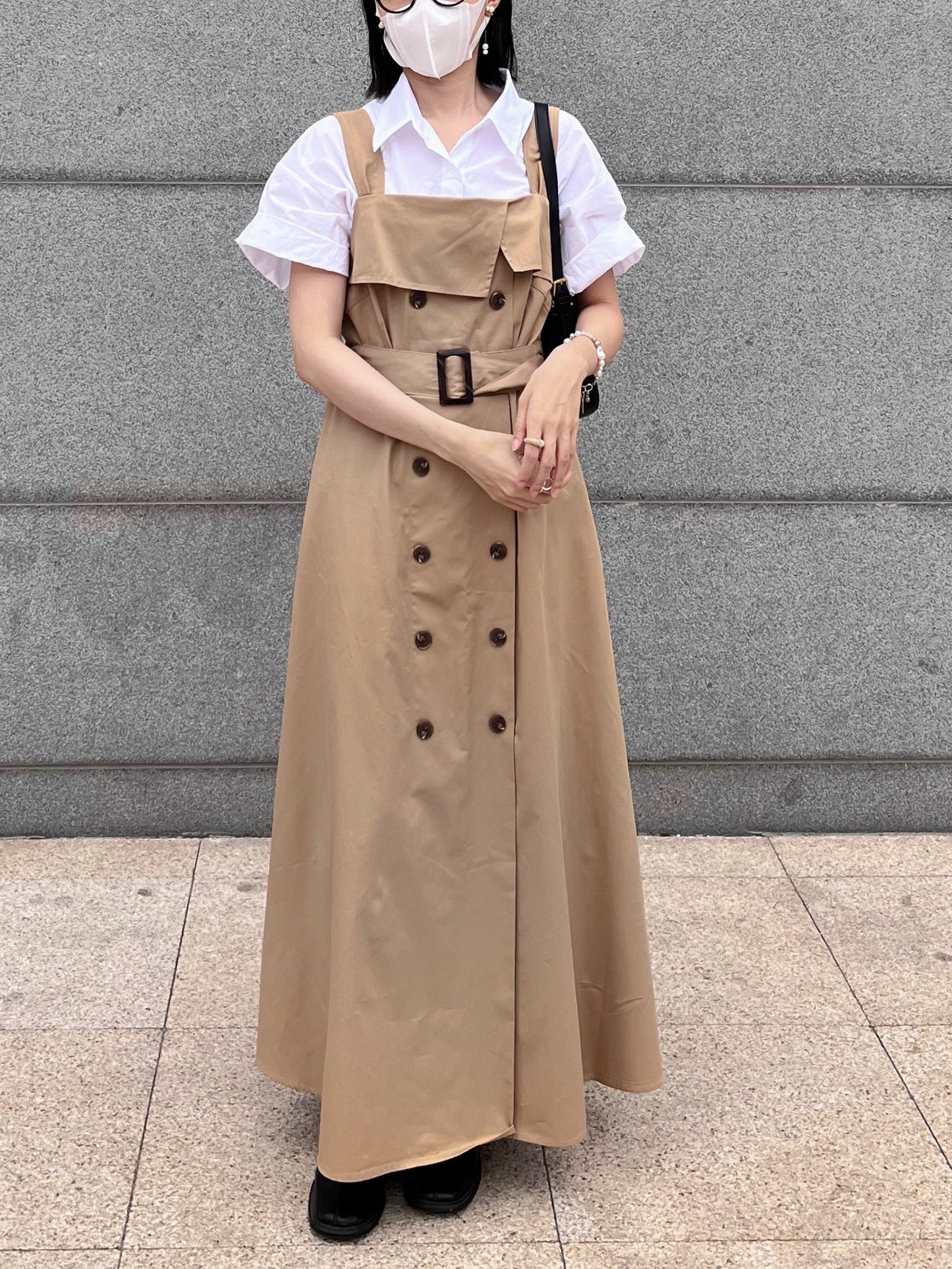 trench midi dress