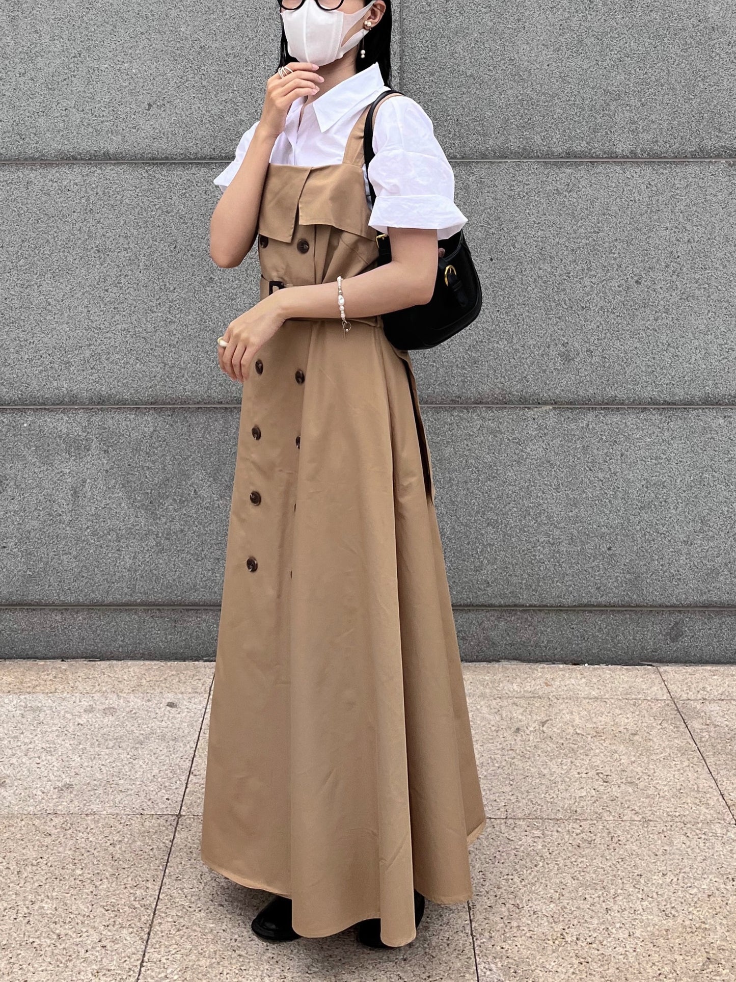 trench midi dress