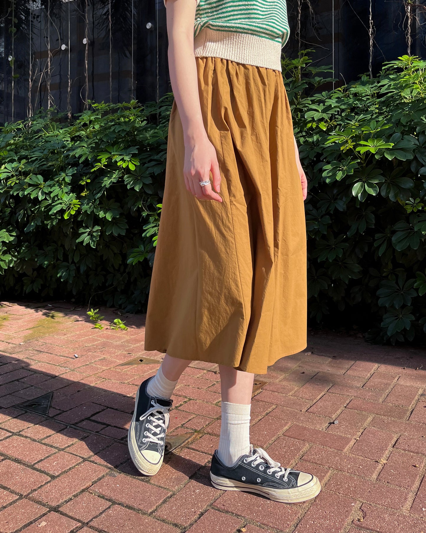 forest circle skirt (caramel)