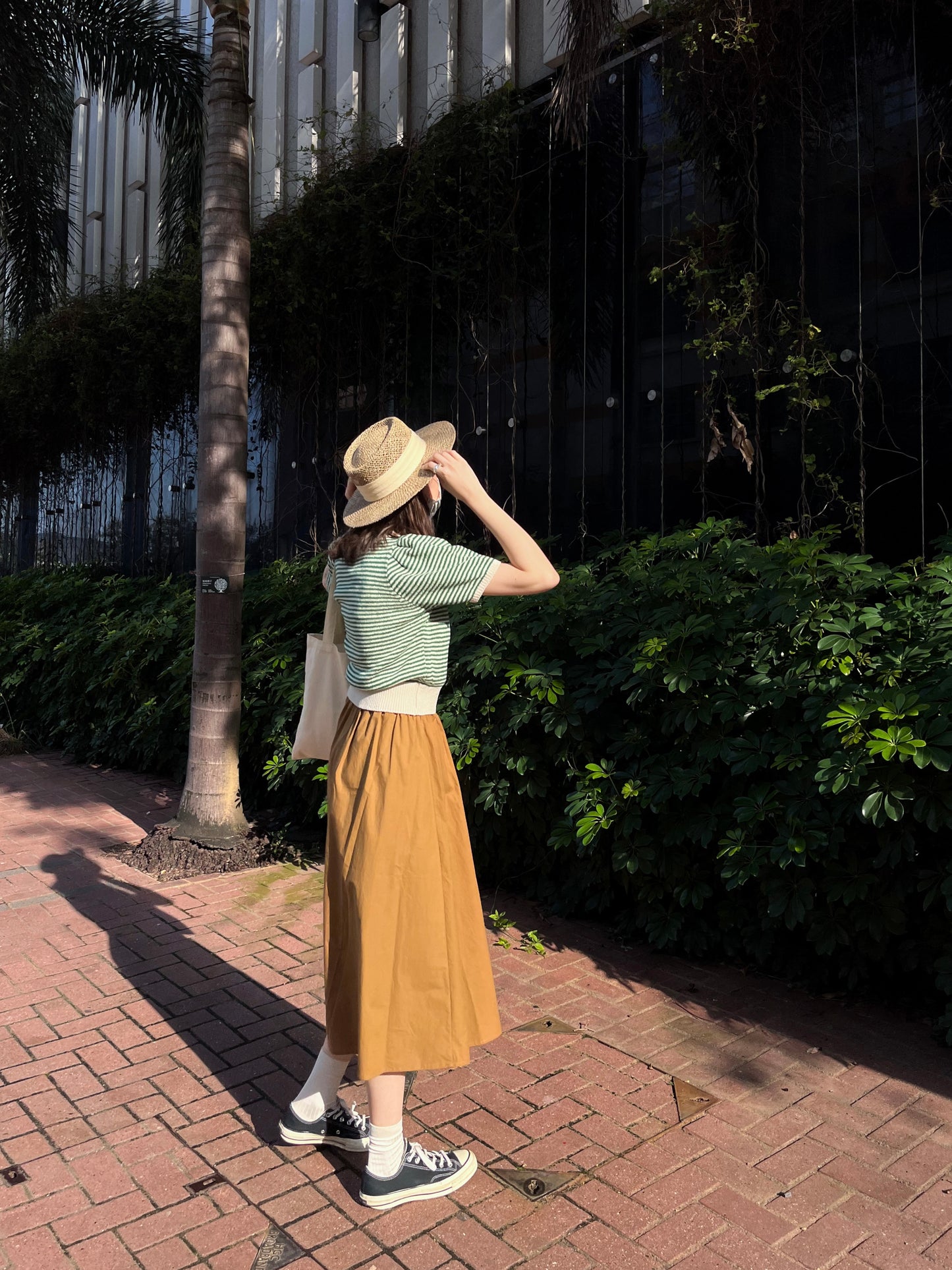 forest circle skirt (caramel)